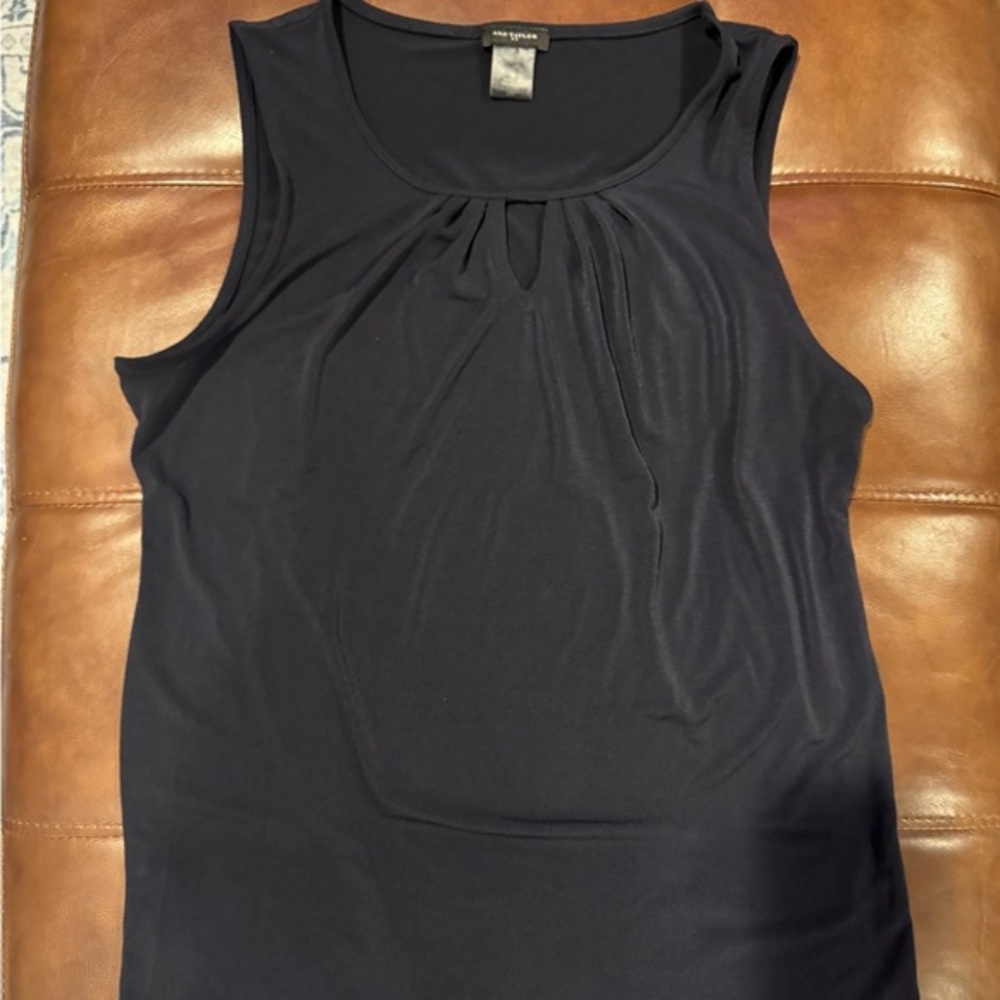 Ann Taylor Black Sleeveless Tank Top